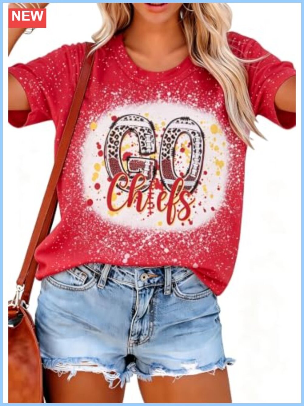 Football Shirts for Women Game Day Vintage Leopard Soccer Tee Casual Short